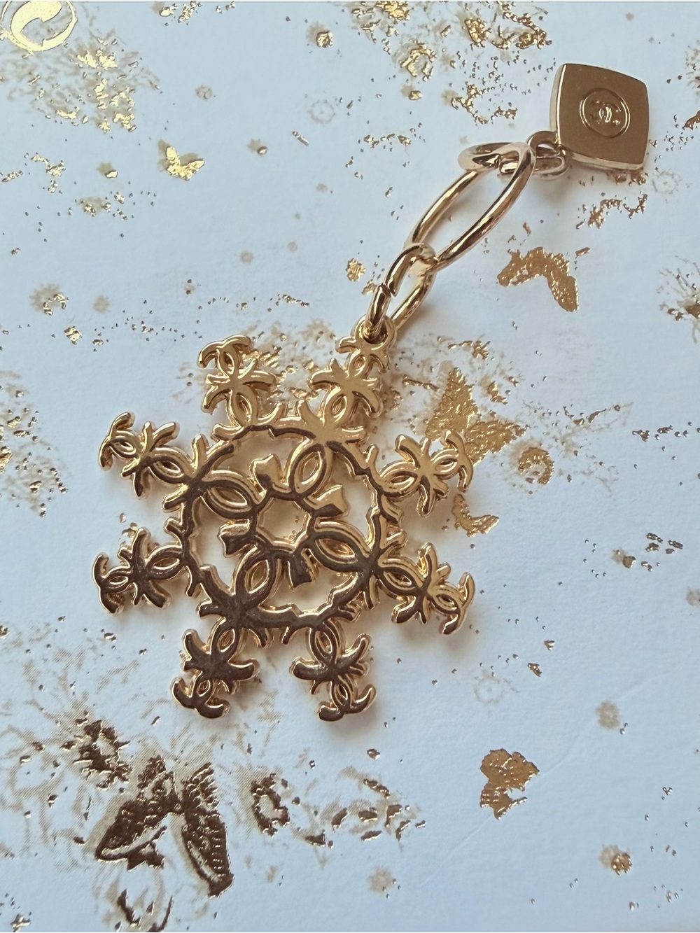 CHANEL Snowflake Charm Zipper Pull Charm Handbag Charm Replacement Bag Charm🌸